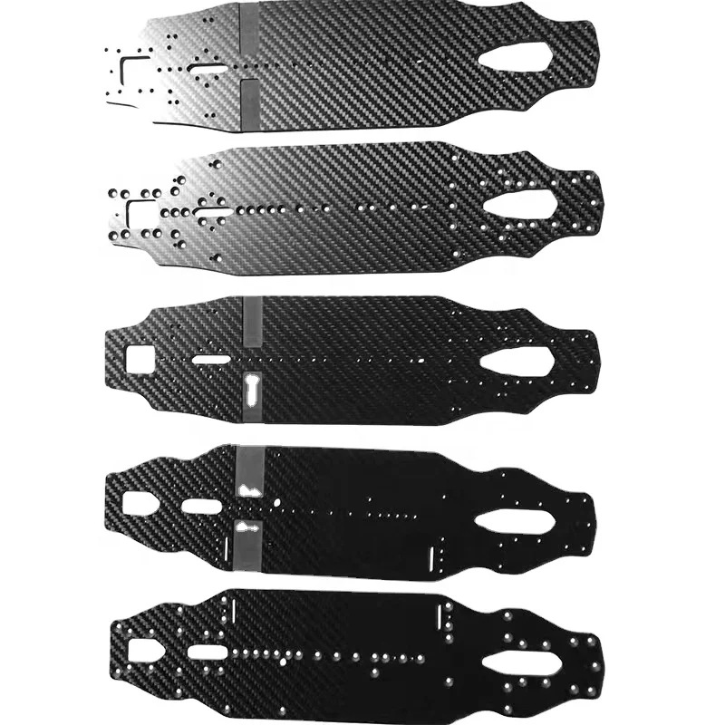 Custom 3K plain light profiled carbon fiber sheet