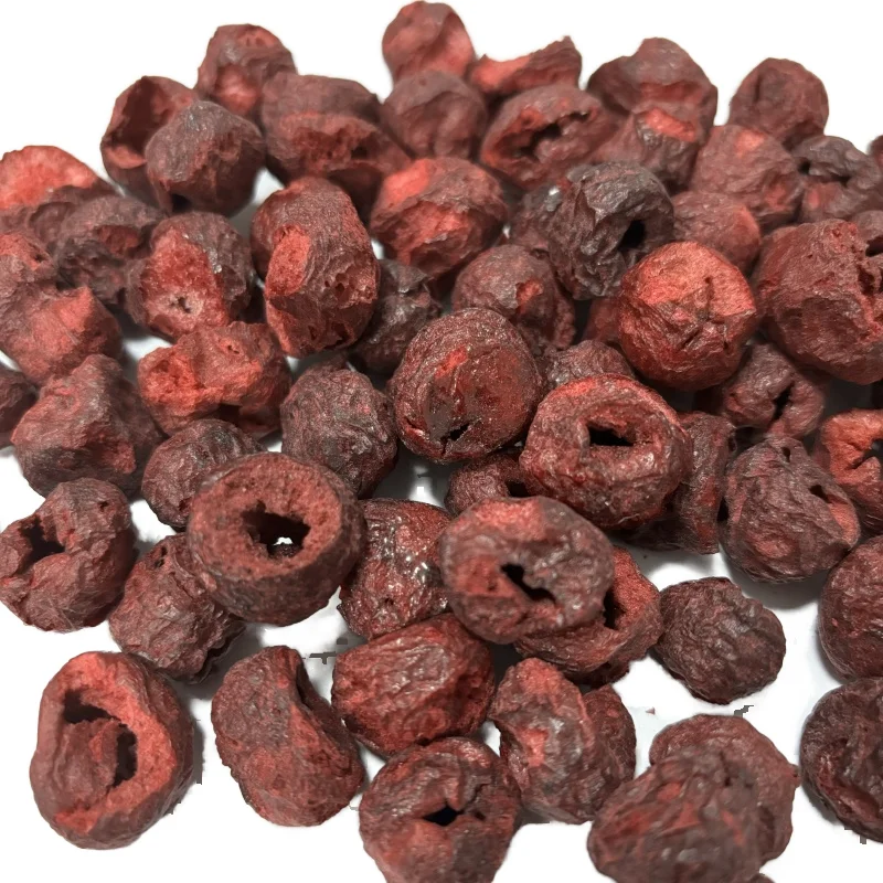 Ycoyco Freeze Frozen Dried Crunchy Without Sugar Sour Cherry Fruit in kg Chinese Snack