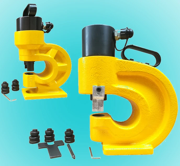 CH-60 hydraulic hole puncher portable hydraulic hole punch tool for hole punching in copper busbar steel stainless, Jeteco Tools