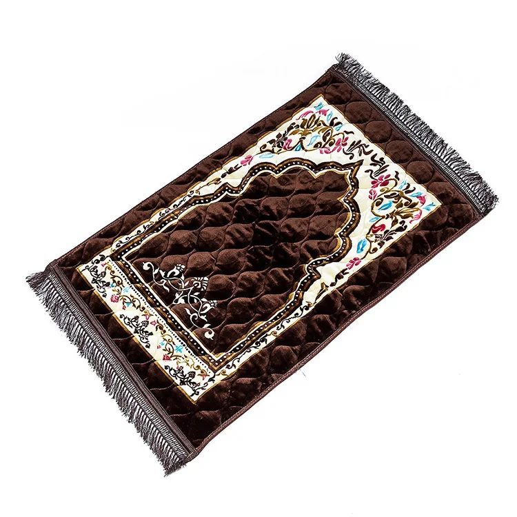 New Arrivals Custom Gift Turkey Black Prayer Mat Lightweight Prayer Rugs From Turkey