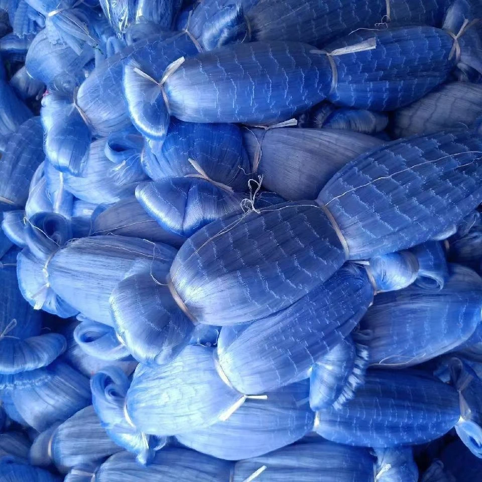 2024 best-selling thickness 0.25mm-0.35mm mesh 6 inches depth 50MD-100md double knot PA6 nylon monofilament fishing net