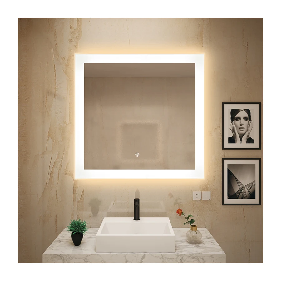 Hotel Backlit Illuminated Decorative Vanity Smart Led Bathroom Mirror Smart Bathroom Mirror
