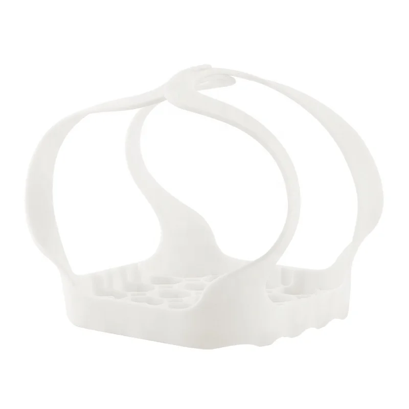 Durable food vegetable microwave heat insulation anti scalding silica gel steamer