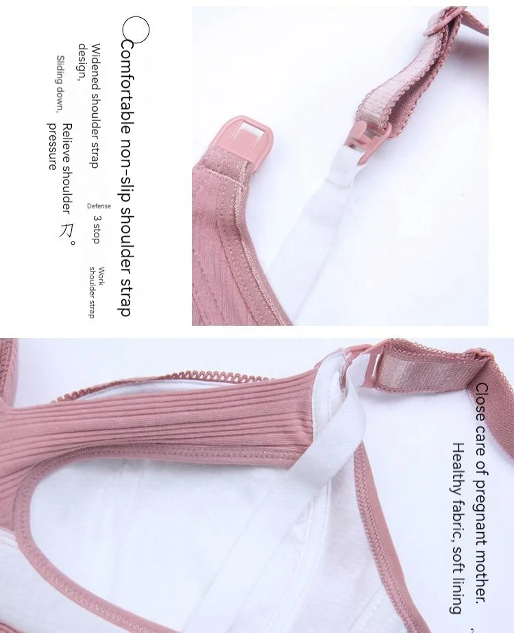 968# Pregnancy Women's Underwear Push up Bra Adjustable Strap Nursing Bra Front Open Breastfeeding Maternity Wireless Bra