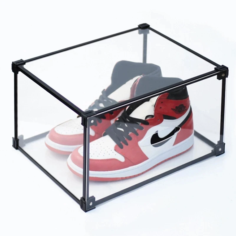 MYDARB Glass Cube Sports Shoes Display Box / Desktop Baseball Acrylic Showcase Clear or Customized Color Ball Case High Quality ISO9001