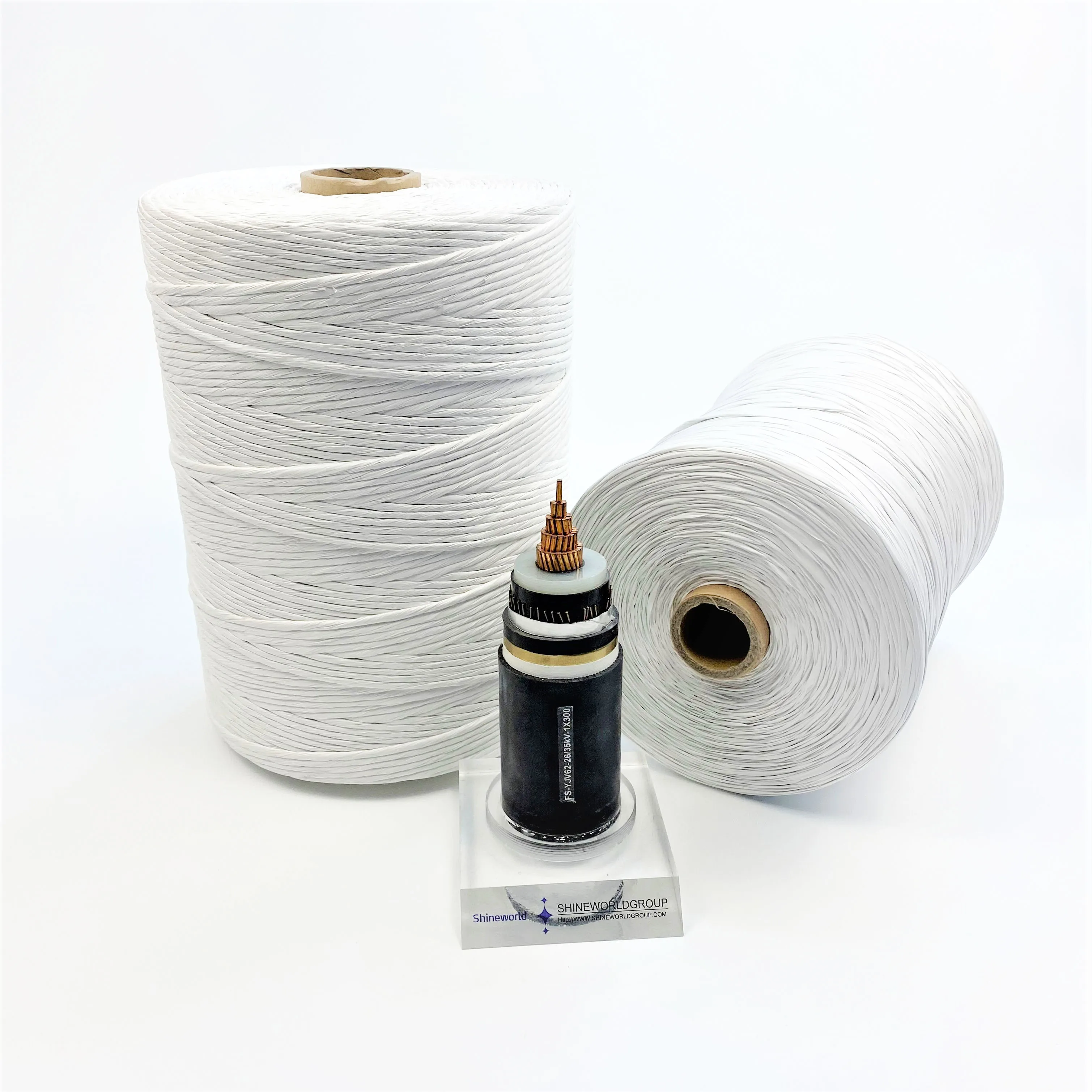 Supplier 100% PP  Fibrillated Cable Material Polypropylene pp filler yarn