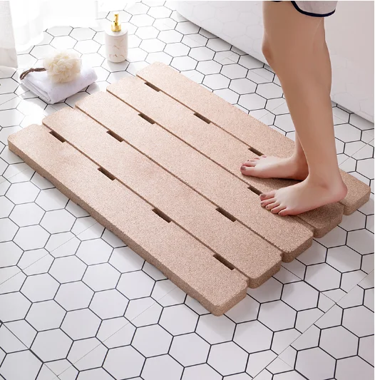 855mm*605mm Warm Foot Super Water Resistant Bath Shower Mat EPP Anti-slip Bath Mat for Bathroom