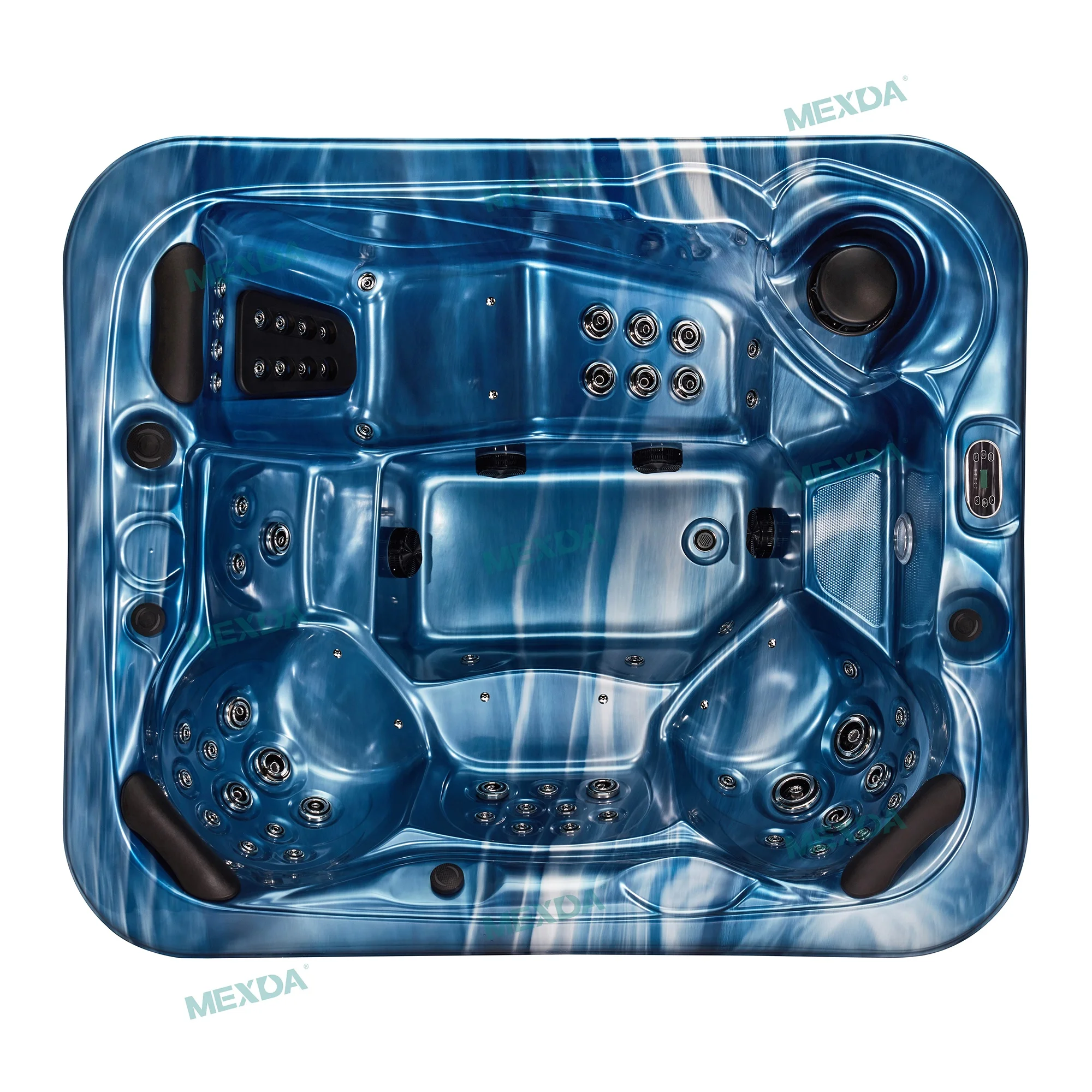 MEXDA Massage Jet Deluxe Outdoor Spa Bathtub Acrylic Whirlpool Bathtub Spa Family Whirlpool Bathtub 5 Face Bathtubs WS-591H