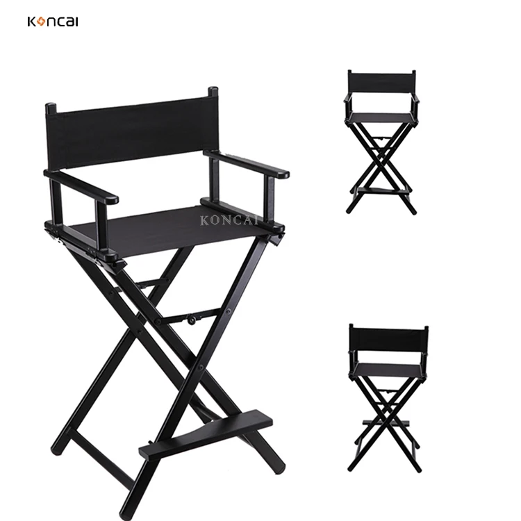 FAMA Certificated Factory Comfortable Aluminum Beauty Salon Chair Cheap Folding Director Chair Portable Makeup Chair
