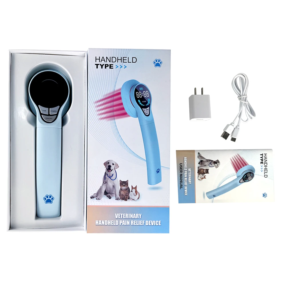 Устройство холодного лазера для человека/ветеринара со светодиодным дисплеем непосредственно нацелено на суставы и мышцы облегчения боли человека домашних животных