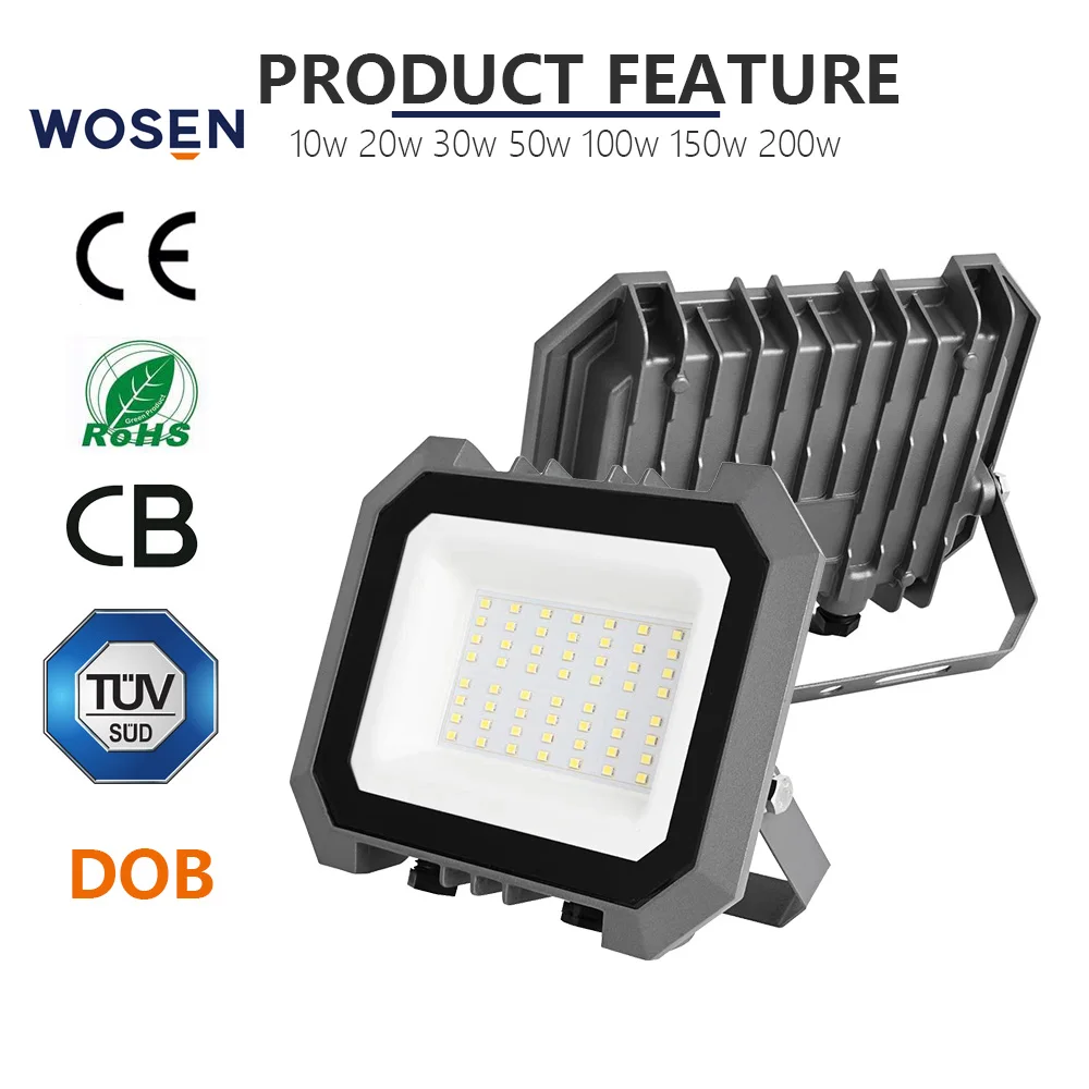 IP65 Explosion Proof LED Flood Lights 10W-200W for Outdoor Stadiums, Waterproof High Power Lighting with SMD Technology