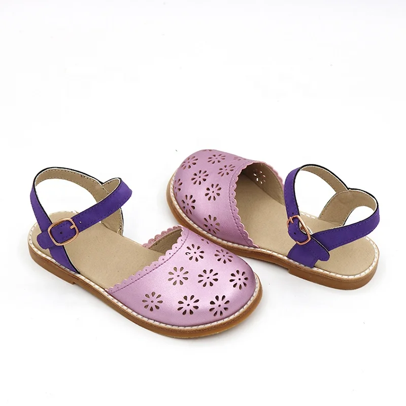 Coral Children flat Sandals Toddler Baby Girls Sandal Summer New Girls Beach Sandals