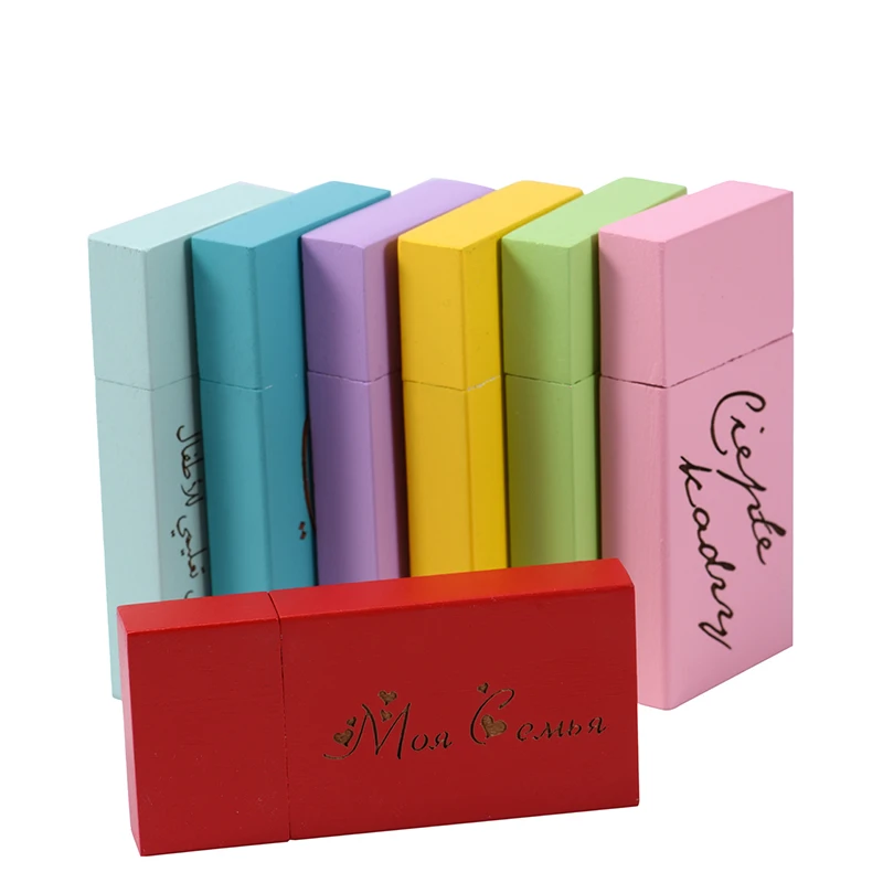Free Logo 16GB USB 2.0 3.0 Flash Drives 32GB Thumb pen Drive Memory Stick 4GB 8GB Pendrive 64GB wooden USB u disk
