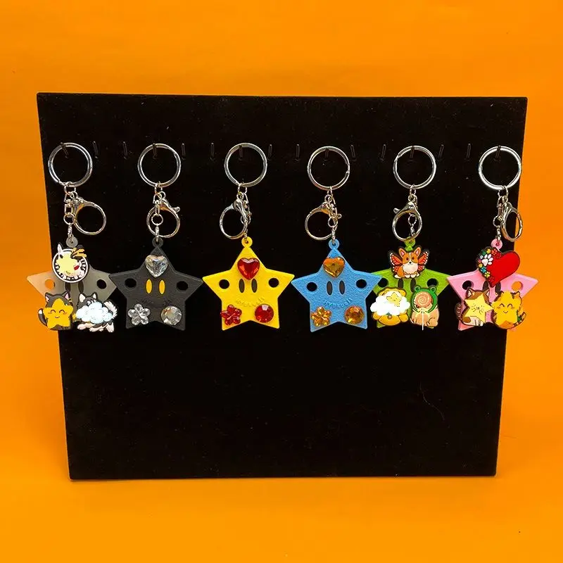 PVC Keychain EVA Key Chain Shoe Charms DIY Creative Soft  Shoe Decoration Installed On Key Ring Personality