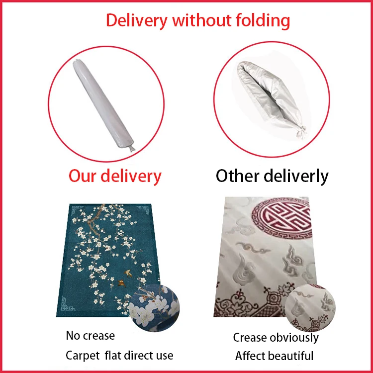 Vintage Chinese Rococo Baroque Art Deco Large Area Rug Oriental Carpet for Bedroom Decor