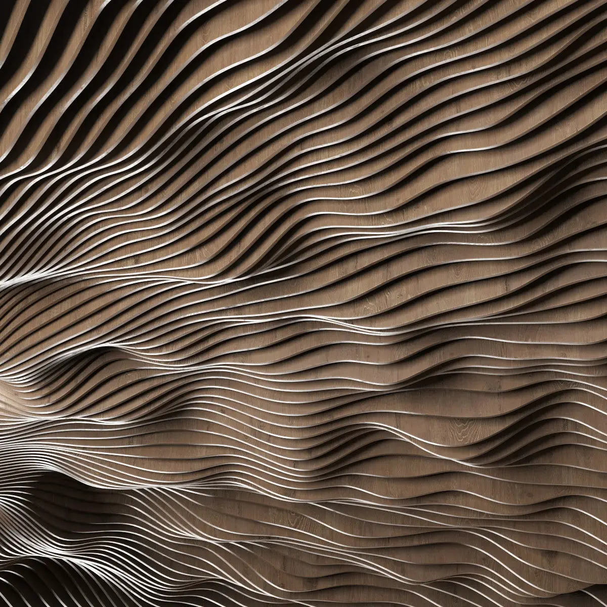 Wholesale of Solid wood 3d wall panel wood cladding interior for villas