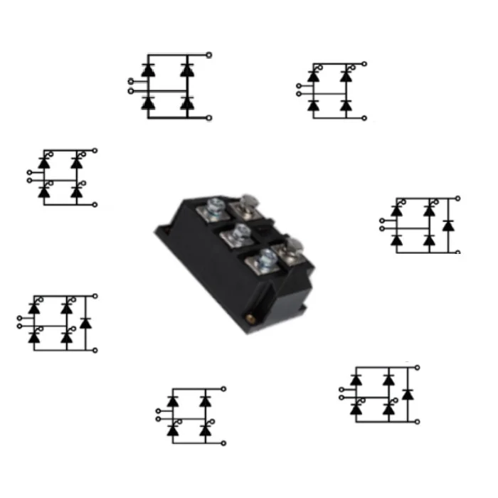 single phase bridge rectifier 350A 2200V full bridge diode rectifier