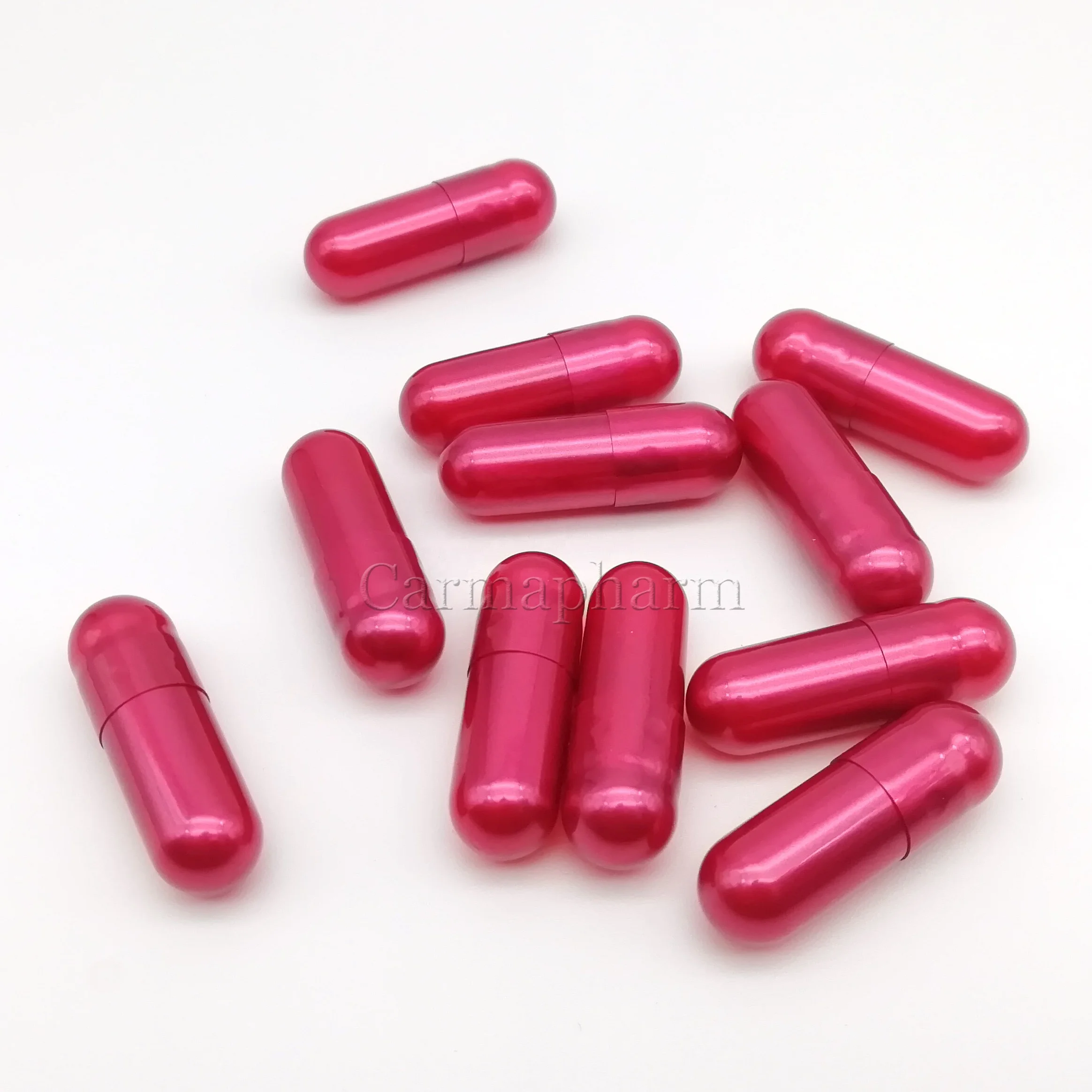 Colorful Shinning Blue Gelatin Metallic Golden Empty Pearl Capsules