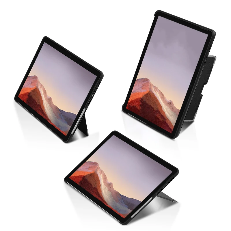 Lightweight Multi Angle Adjustment Super Slim Flip Tablet Case Cover For Microsoft Surface Pro 7 12.3 Inch