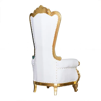 gold wedding king throne chair