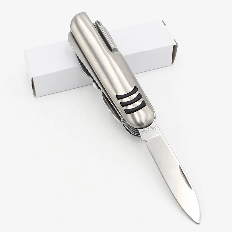 Factory 11 open multifunction folding knife Mini coloured steel case gift knife can be customised with LOG0
