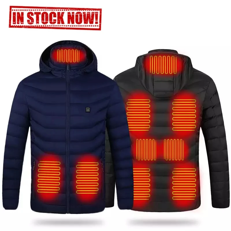 Wholesale Safe body warmer jacket smart heated clothing winter custom usb battery safety ski hunting 4 9 Zones heated jacket