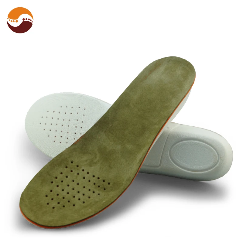 Factory Price Velvet Pigskin Durable Breathable Insoles Sports & Comfort Orthotic Insoles Height Increase Insoles
