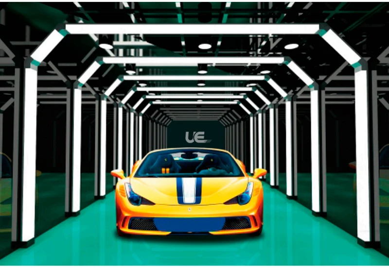 
UE/E1009 Design auto repair workshop lighting for professional car care led work light square popular in Australia 