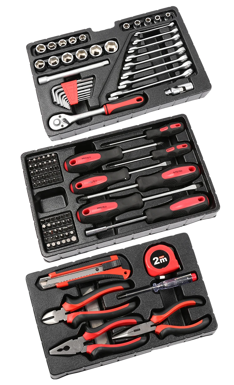 118 Piece Screwdriver Hammer Wrench Hardware Electric Household Repair Hand Tools Set Sales