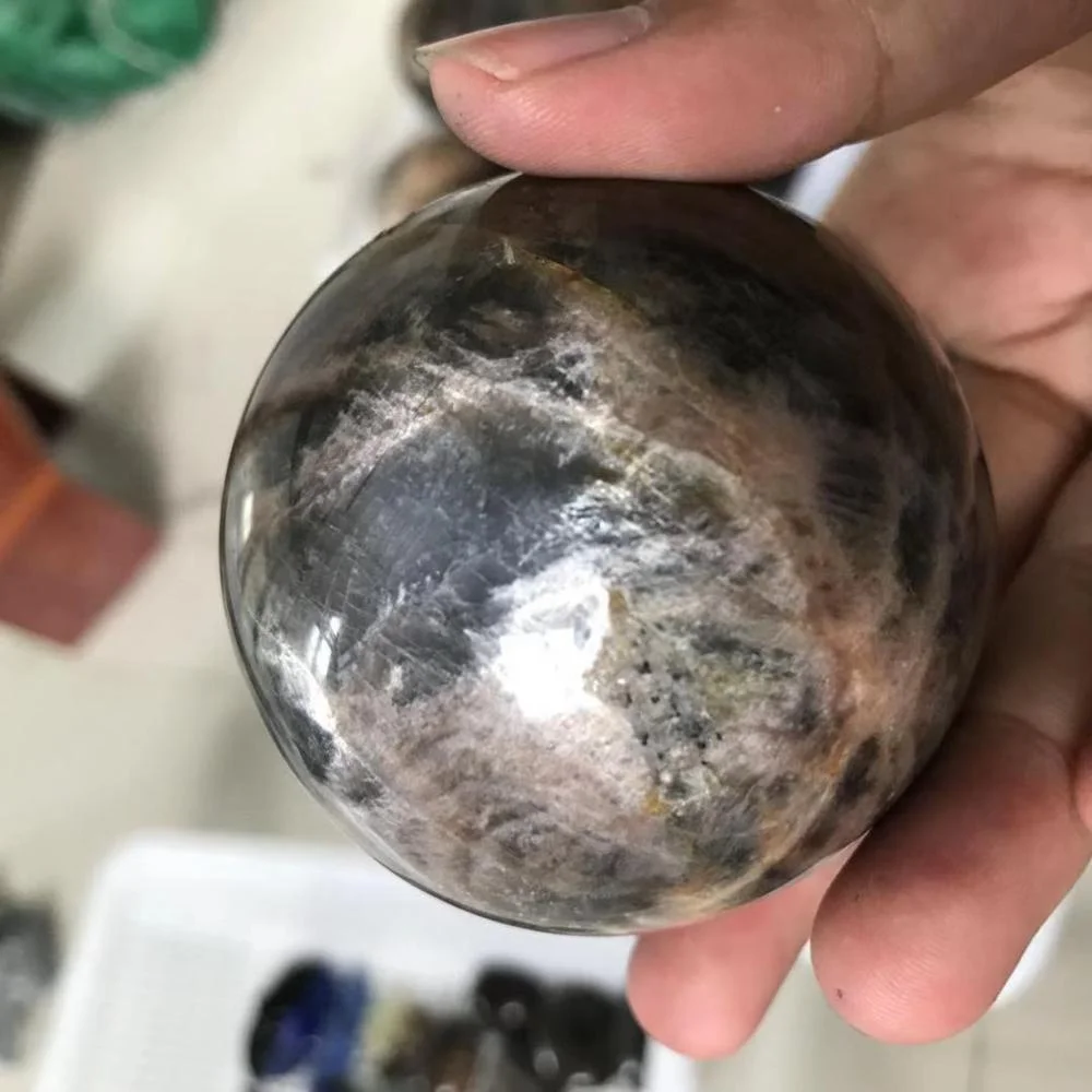  Новое поступление сфера из черного лунного камня Хрустальная