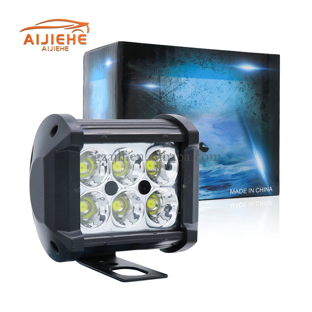Factory direct hot 2020 4inch 18w spot White light strobe led work light for offroad suv trucks universal Cars led 12v
