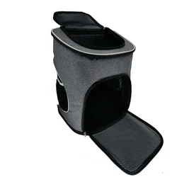 Рюкзак, сумка для домашних животных, серый Рюкзак из ПВХ для переноски кошек и собак