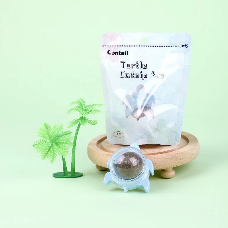 Wholesale Cat Grass Roller Ball Rotated Fun Self-hey Cat Toy Pet Molar Teeth Cleaner Catnip Ball