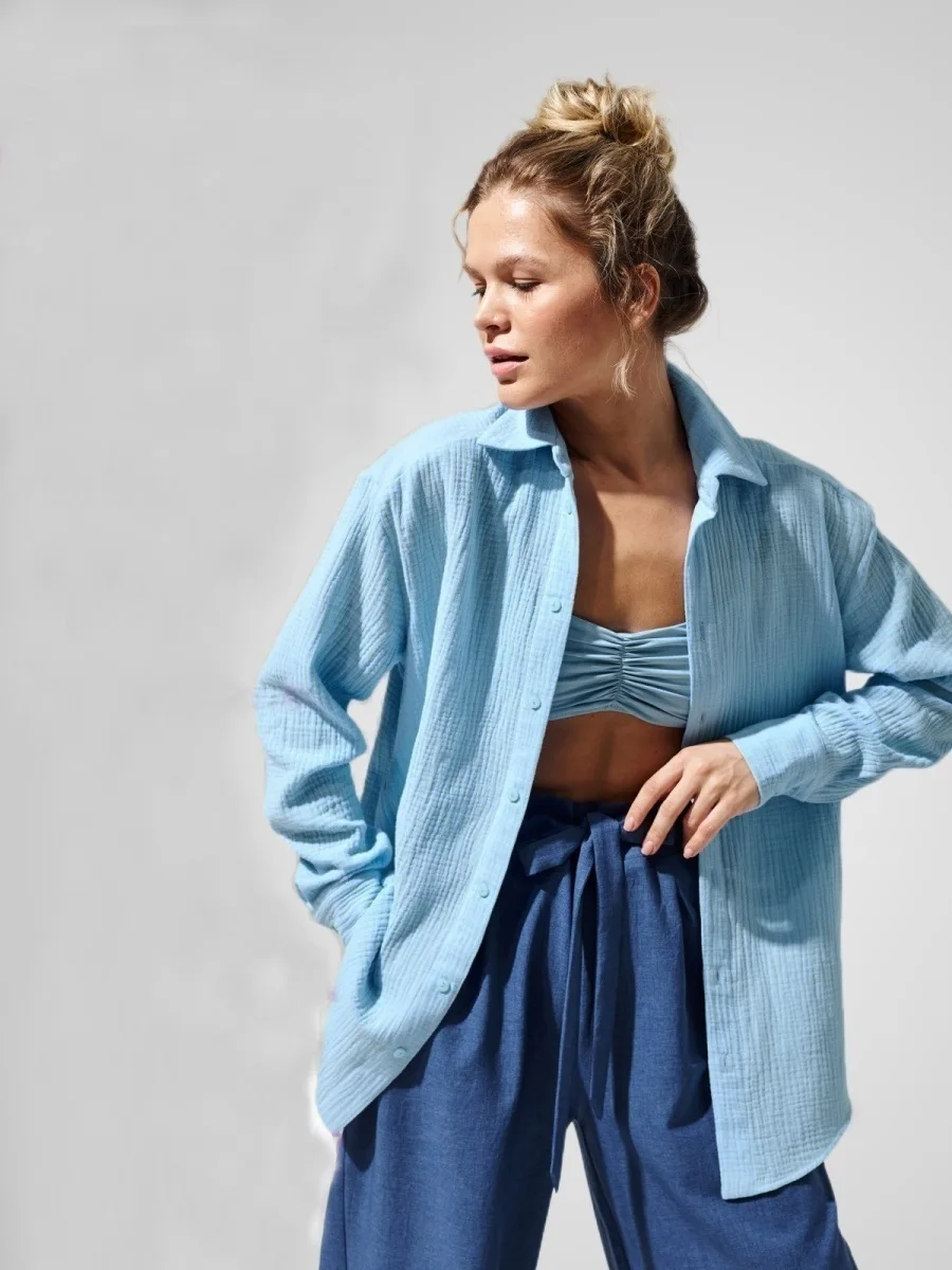 wholesale 2024 Spring Autumn New Long Sleeve Office Shirt Ladies Formal Tops Casual Blouses