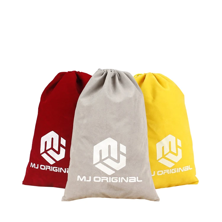 Hot Sale Custom Shopping Silk Screen Printing Tassels Drawstring Satin Pouch