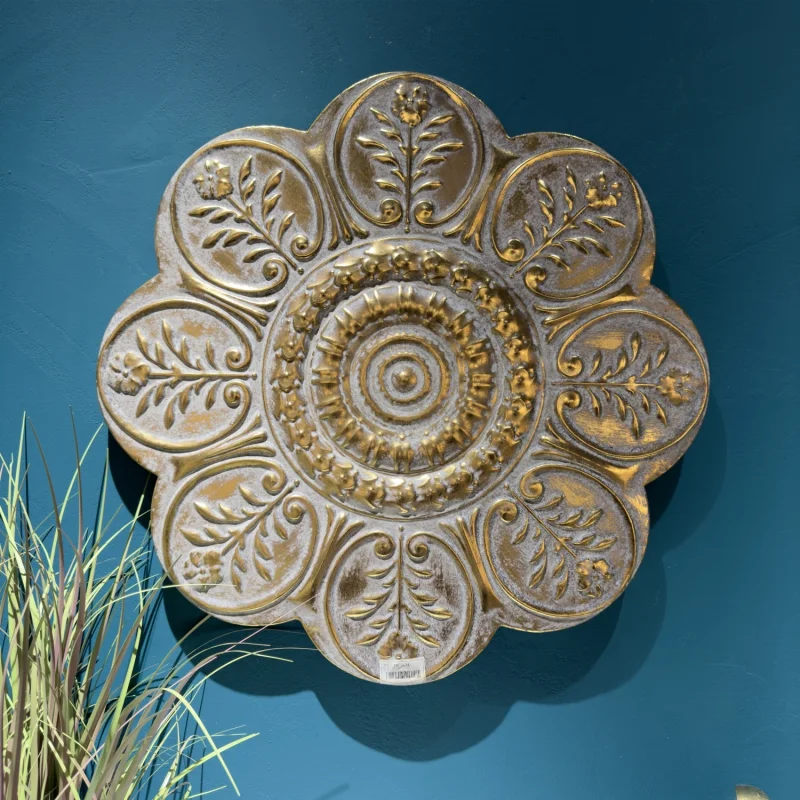 Wholesale Art Wall Decor Flower Shape Irregular Decoration Wall Hanging Antique Home Living Room Wall Art Decoration