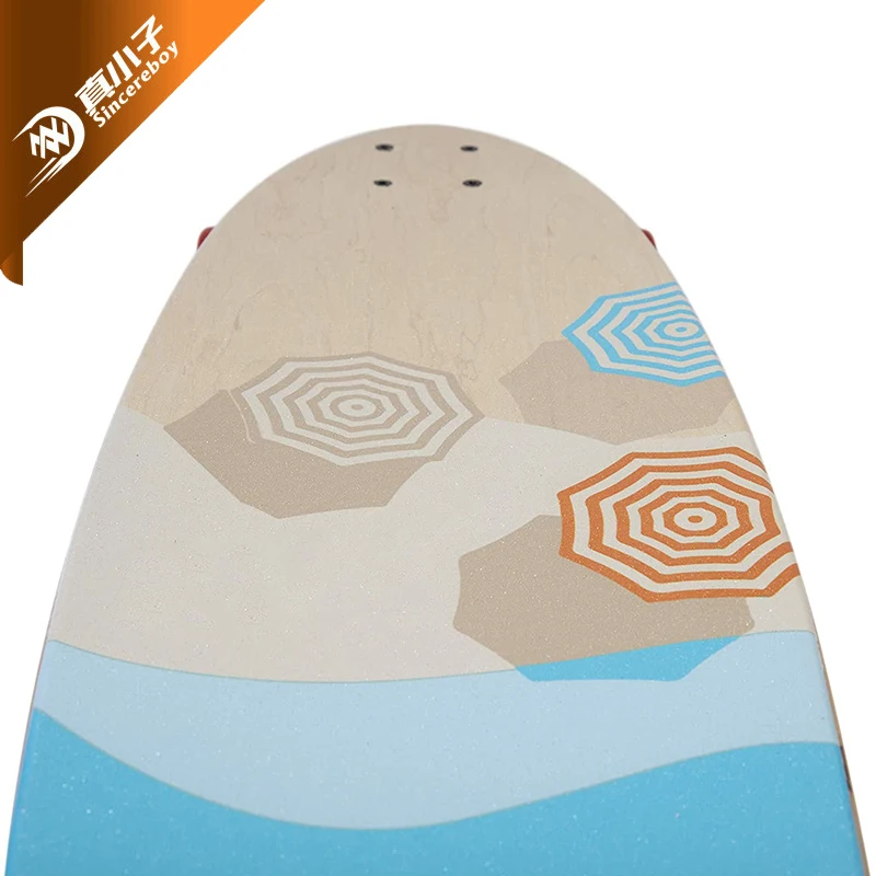 Fish Long board Professional surface Custom complete Canadian Maple Longboard Skateboard
