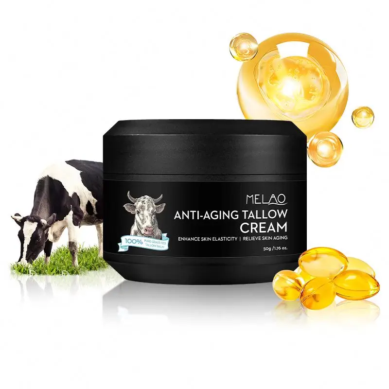 OEM/ODM MELAO Tallow Facial Cleansing Gel Moisturiser Gentle Face Cleanser Anti Wrinkle Hyaluronic Acid Foaming Face Wash