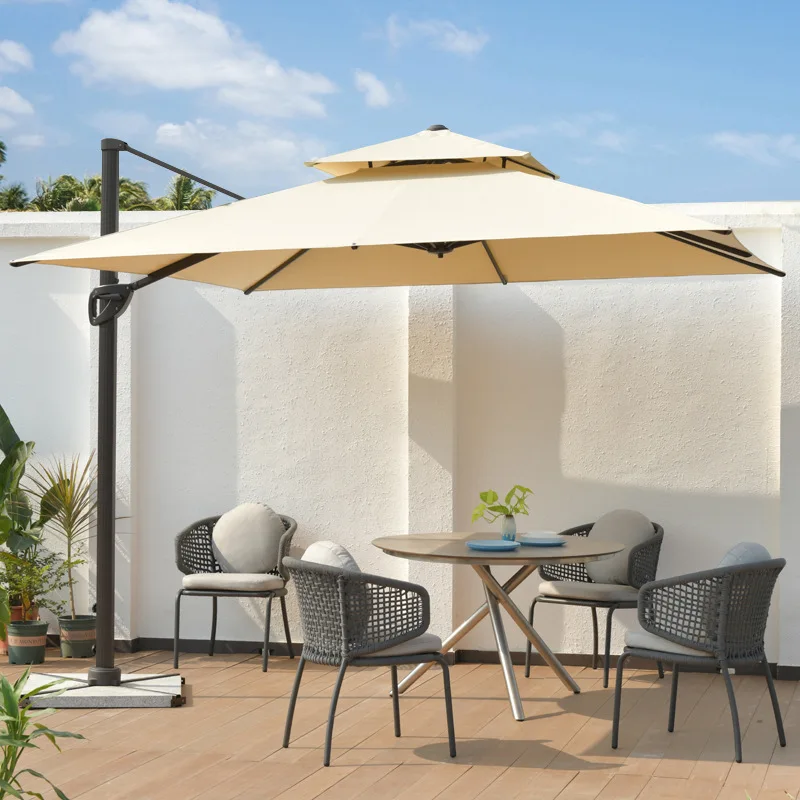 Patio umbrellas outdoor uv offset sombrilla jardin round sunshade garden beach cantilever umbrellas patio parasols