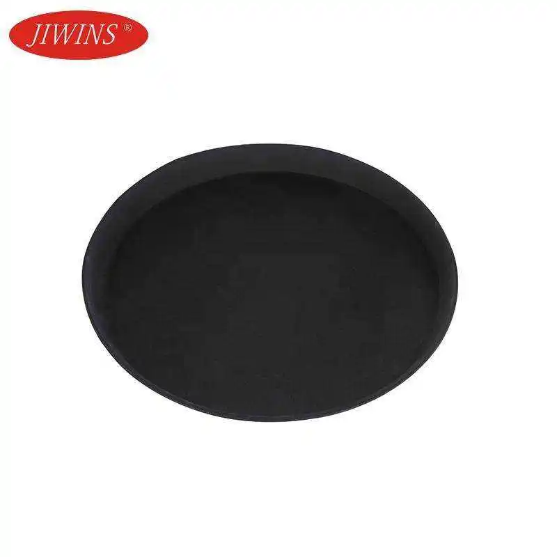 Manufacturer Best Selling PP Plastic Fast Food Serving Tray Round Anti Skid Fast Food Tray For Restaurant