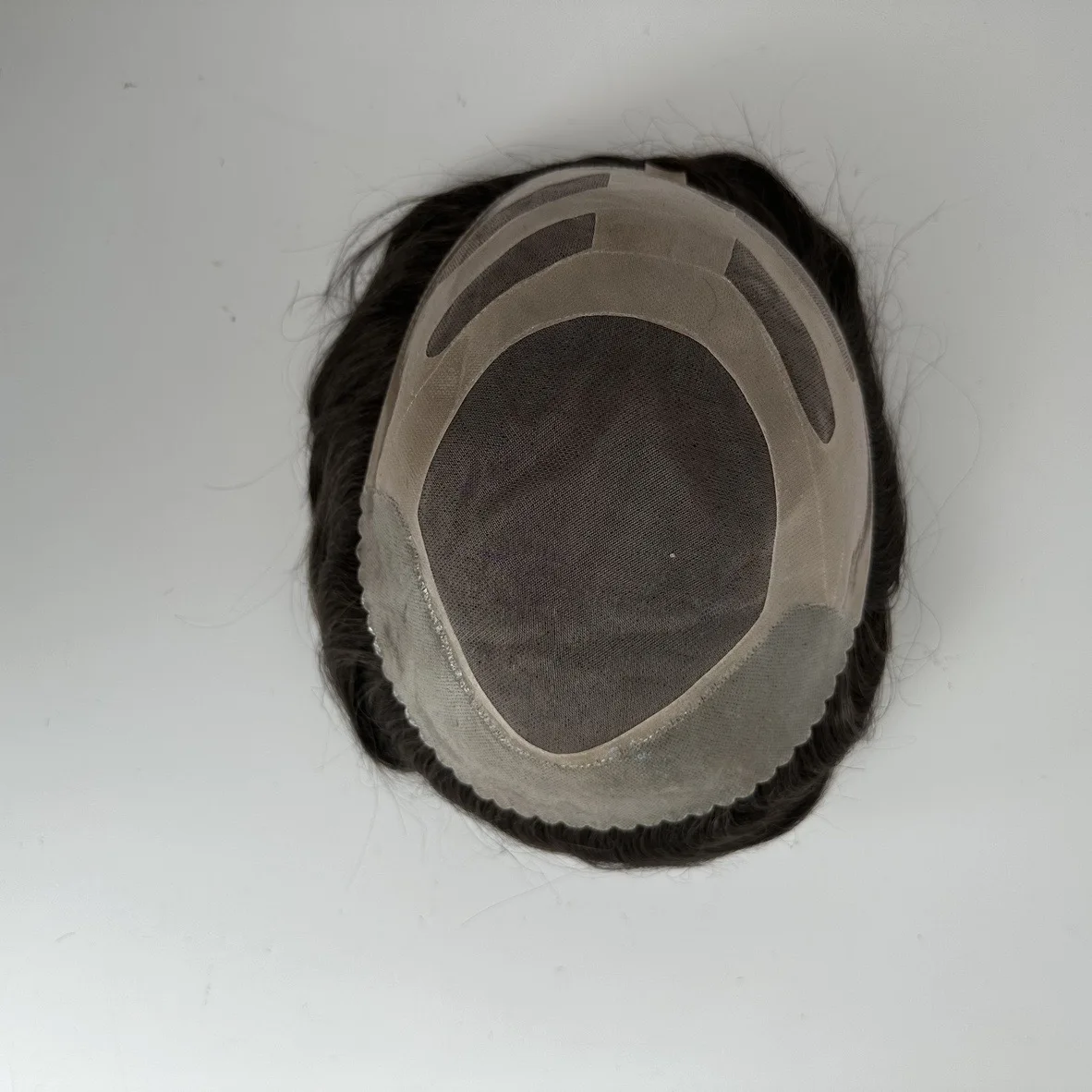 High Density 130% Knots Remy Hair New Arrival Fine Mono Top Hair Patch for Men Mono And PU with Gauze Man Wig Toupee