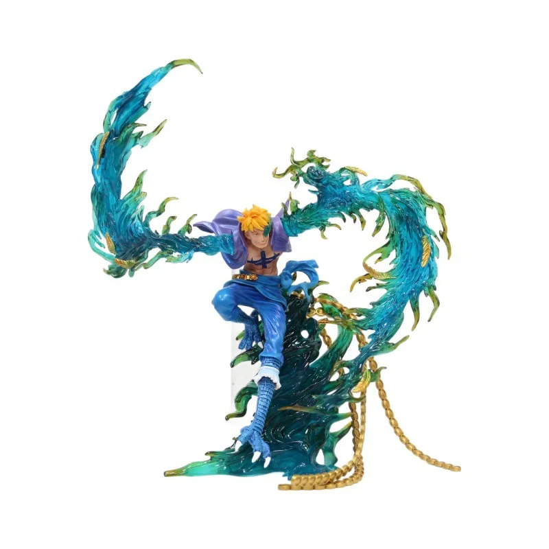 One-pieced GK hand do white beard thief group flying Marco not dead bird animation model statue decoration wholesale
