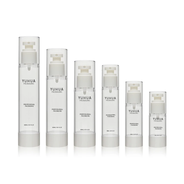 Recyclable mist sprayer bottles 30ml 50ml 80ml airless pump bottle 1oz cosmetic packaging 100ml vacuum bottle toner containers