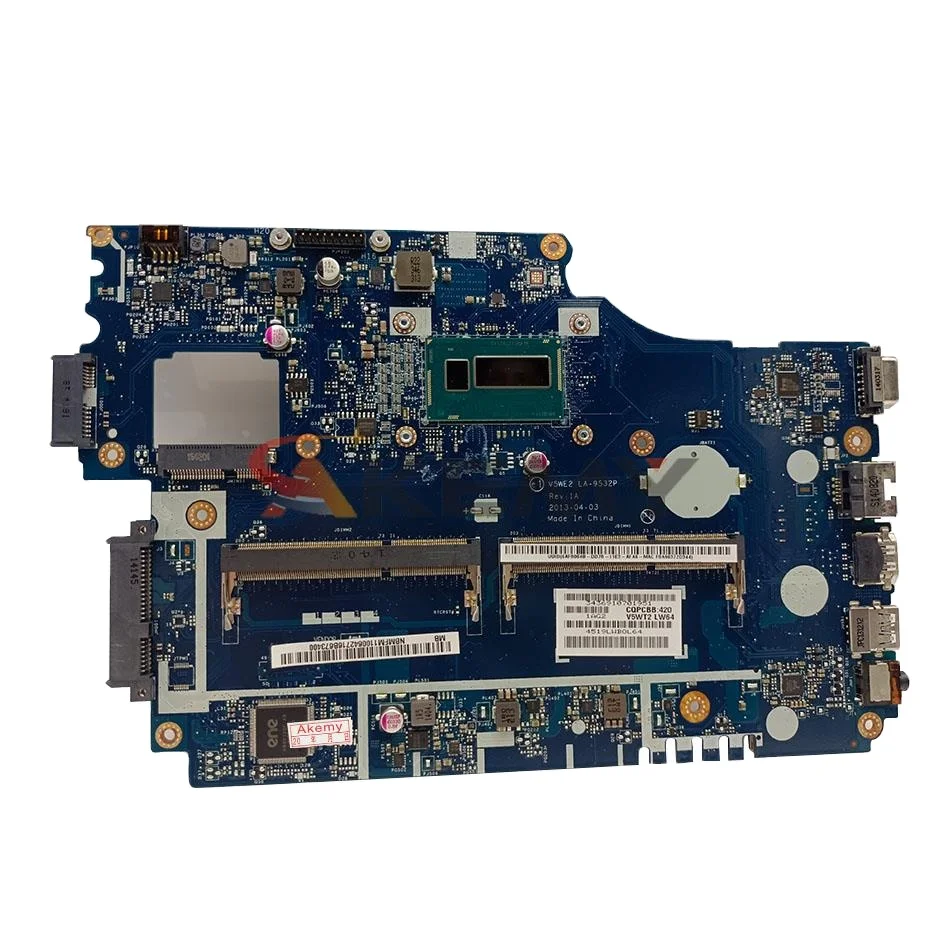 Main board E1-572 Laptop motherboard Celeron 2957U 3556U 3558U DDR3 One RAM Slot LA-9532P Mainboard For ACER