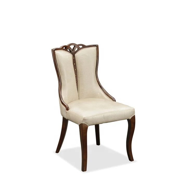 Роскошный стул для столовой, домашняя мебель, деревянные обеденные стулья, обеденный стул из мягкой кожи с твердой древесиной