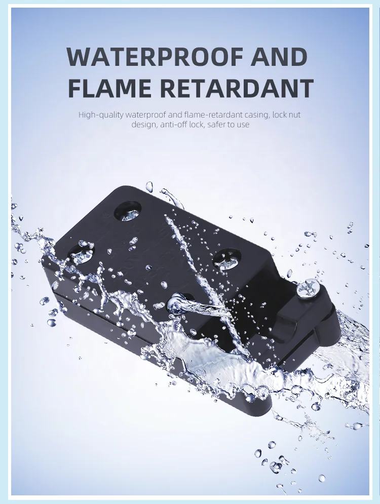 OEM Household Electrical Black White Terminal Connecting Box Customization Wire Protection IP54 Waterproof Cable Junction Box