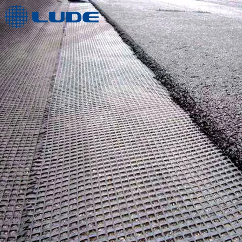 Fiberglass grid gravel grid paver geogrid paver asphalt reinforced fiberglass geogrid material fiberglass geogrid