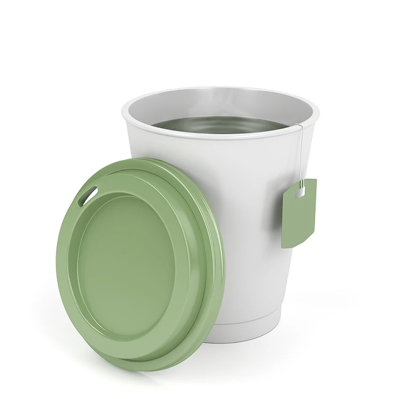 Custom Color Logo Disposable Double Wall Paper Cups 8oz Hot Drink Coffee Cup Free Sample