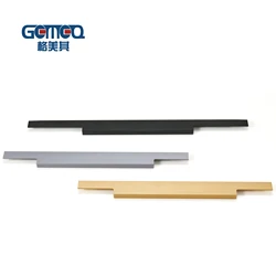 Customized Length Size Aluminum Kitchen Cabinet Handle Wholesale Silver Brushed Gold Modern Cabinet Handles