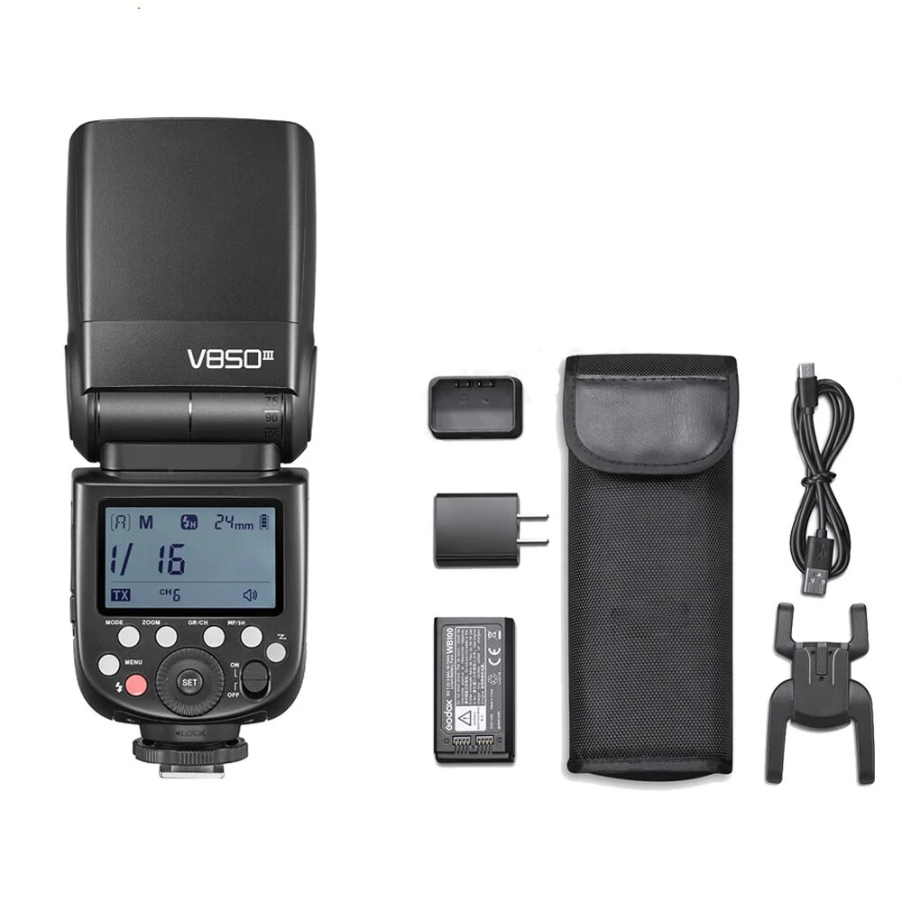Camera Flash Lights Godox V850III 2.4G GN60 Li-ionBattery Camera Flash Speedlite for Canon Sony